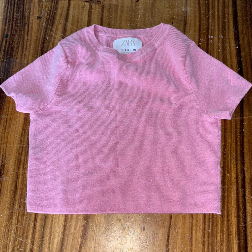 ZARA kids girls youth sweater short sleeves size 9-10